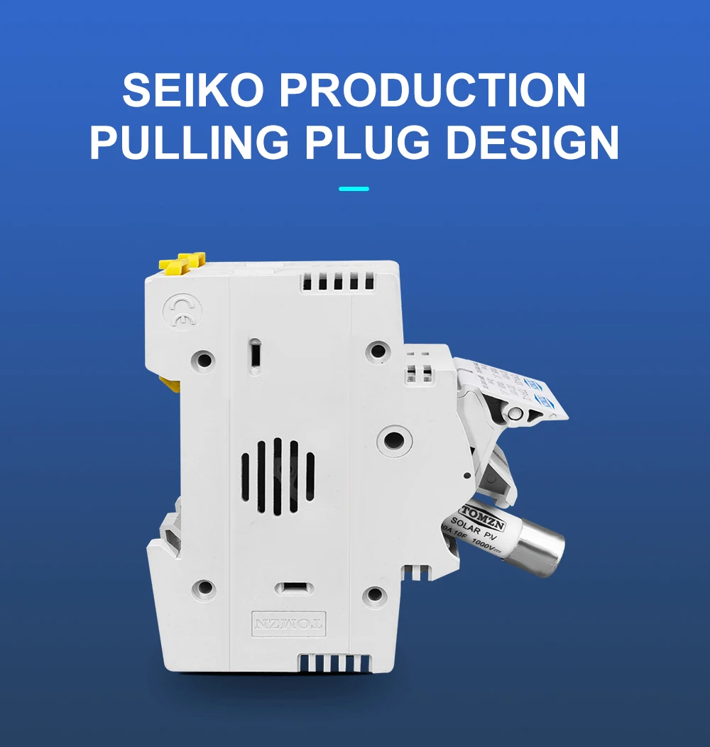 2P Parallel DC Fuse Holder 10*38mm High Voltage Solar PV 1100V TOMZN TOPV-32 Base Photovoltaic System Protection Protector GPV
