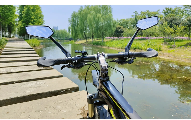 EasyDo Bicycle Handlebar Rear View Mirror Electric Scooter Mirror Bike Wide Range Back Sight Reflector For Bicycle Accessories