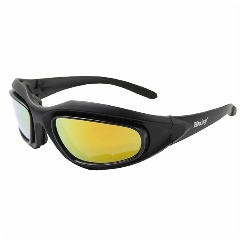 Daisy Polarized Tactical Sunglasses Men Airsoft Hunting Shooting Glasses UV400 Protection Desert Hiking Goggles
