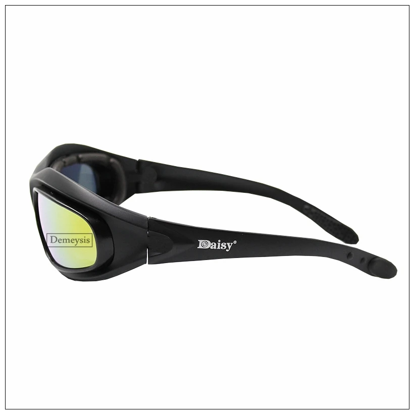 Daisy Polarized Tactical Sunglasses Men Airsoft Hunting Shooting Glasses UV400 Protection Desert Hiking Goggles