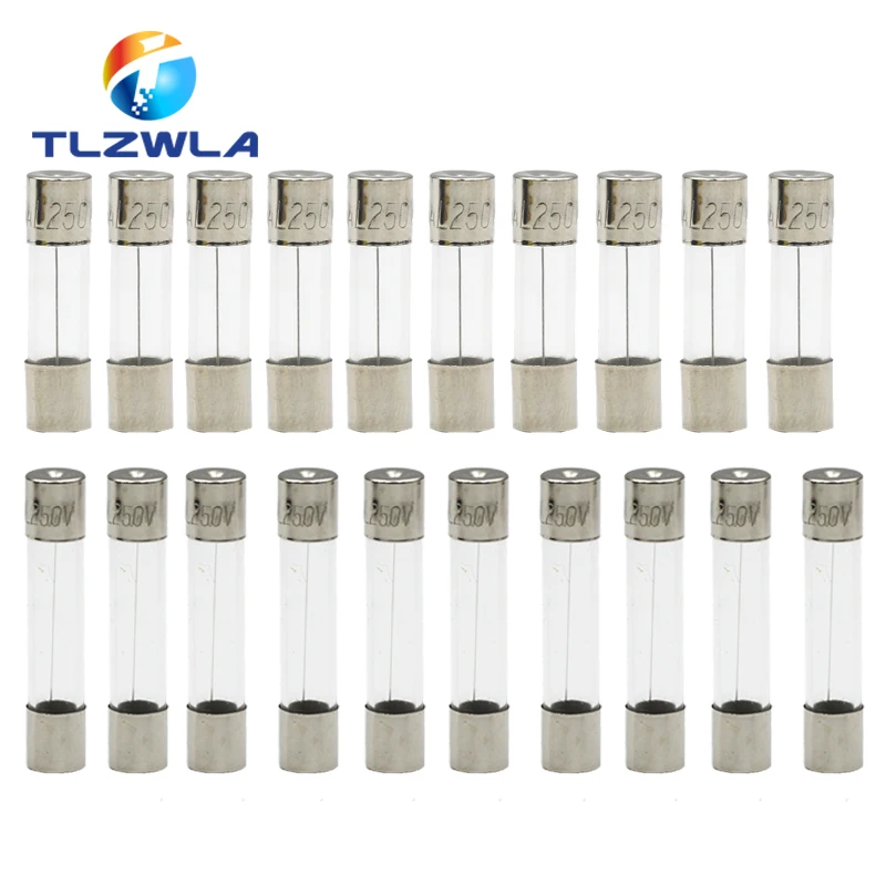 10pcs/lot One Sell 5*20mm 6*30mm Fast Blow Glass Tube Fuses 5x20 6x30 mm 250V 0.5 1 2 3 4 5 6 8 10 15 20 25 30 A AMP Fuse