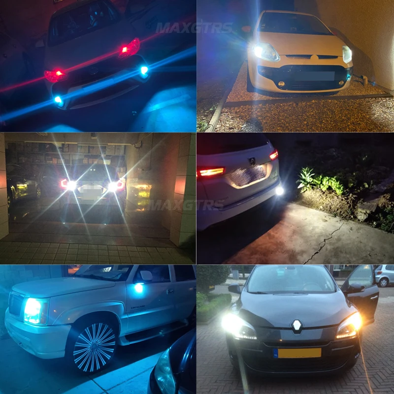 2x Car Auto BA9S Bax9s BAY9S Led T4W Wedge W5W 3030 Chip Led Interior Lamp Bulb T2W T3W H5W Parking DRL License Plate Light