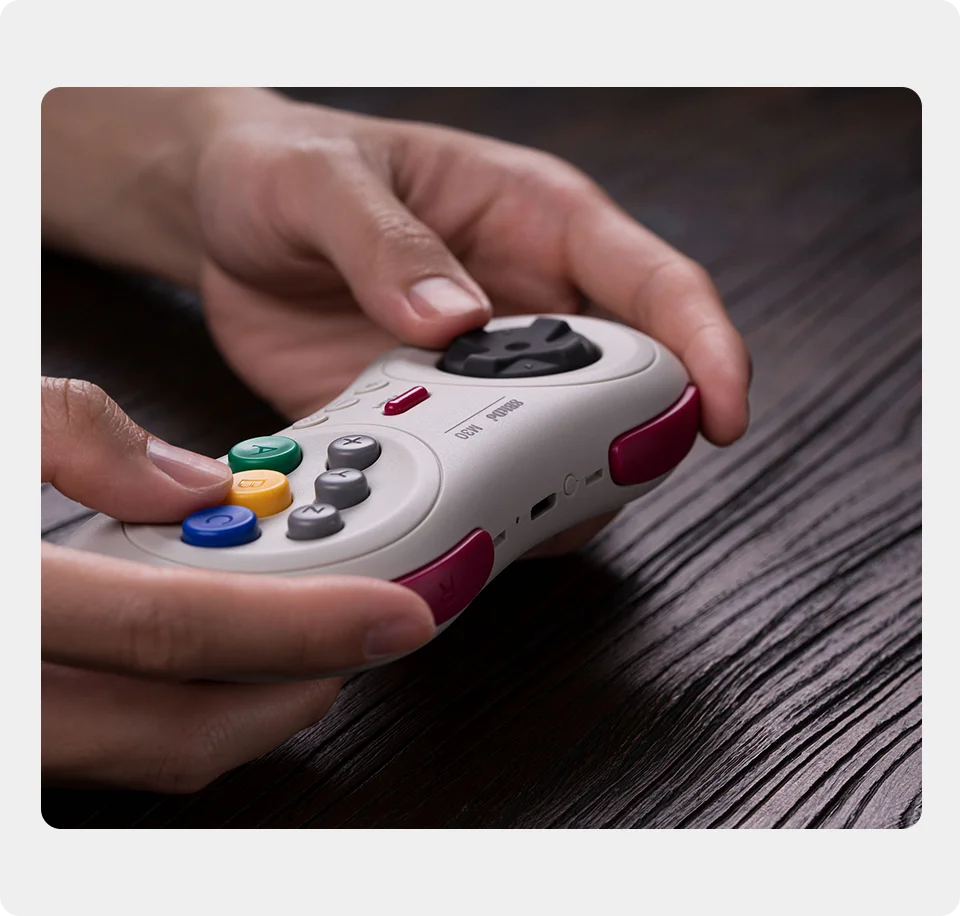 8Bitdo M30 Bluetooth Gamepad for Nintendo Switch PC macOS and Android with Sega Genesis Mega Drive Style