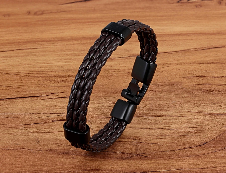 TYO Stainless Steel Men Women Spain Germany France Italy Argentina National Flag PU Leather Bracelets Handmade Jewelry