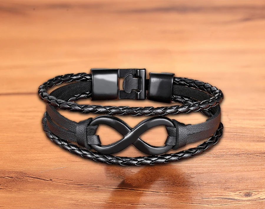 TYO Stainless Steel Men Women Spain Germany France Italy Argentina National Flag PU Leather Bracelets Handmade Jewelry