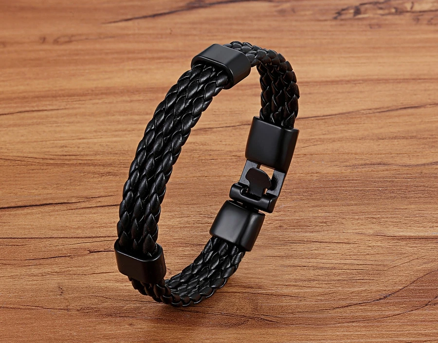 TYO Stainless Steel Men Women Spain Germany France Italy Argentina National Flag PU Leather Bracelets Handmade Jewelry
