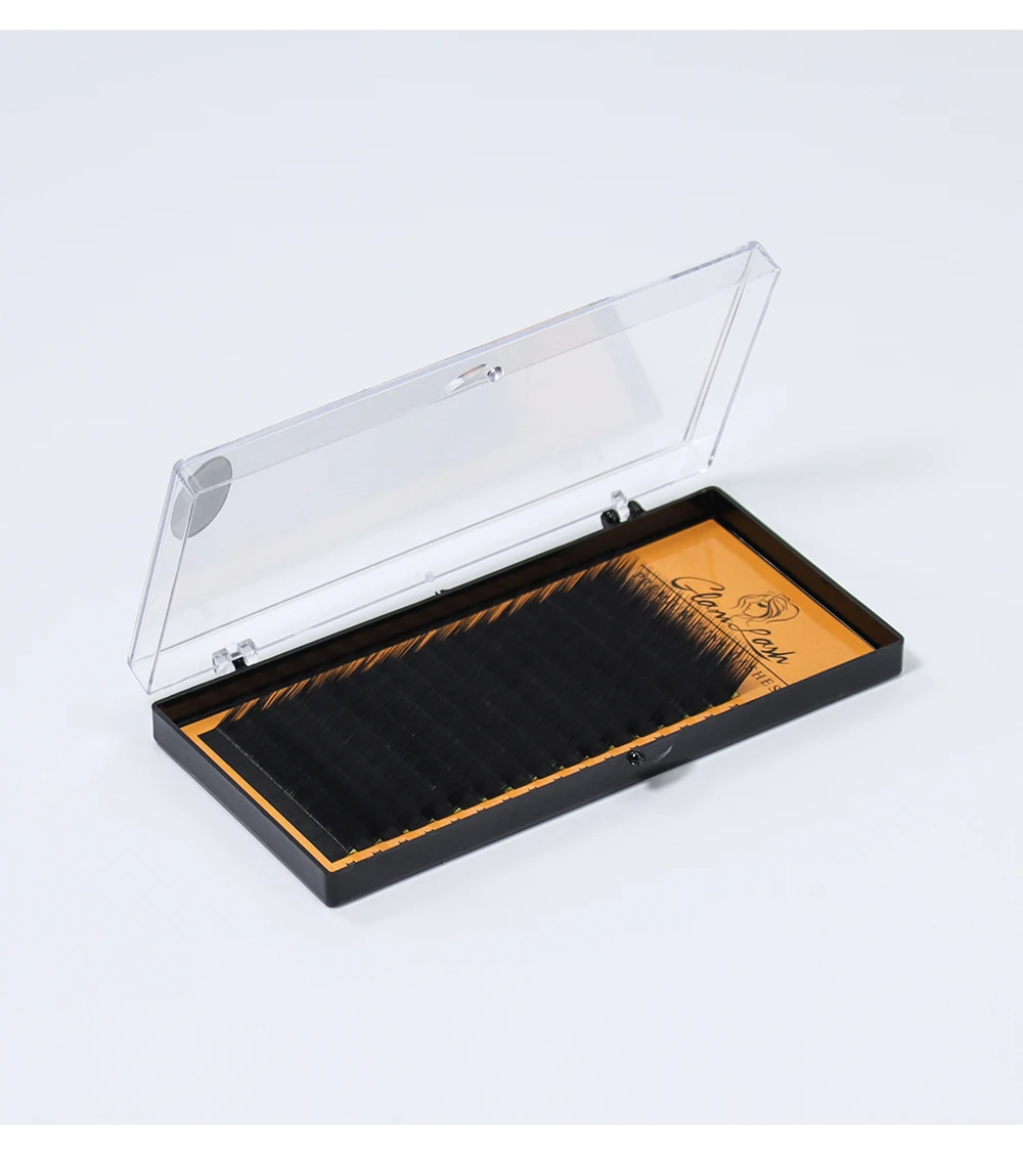 GLAMLASH L/L+/LC/LD/LU/M Curl Mink Eyelashes Extension 16rows/tray Mix Matt Black Individual N/L Curl Makeup False Lashes