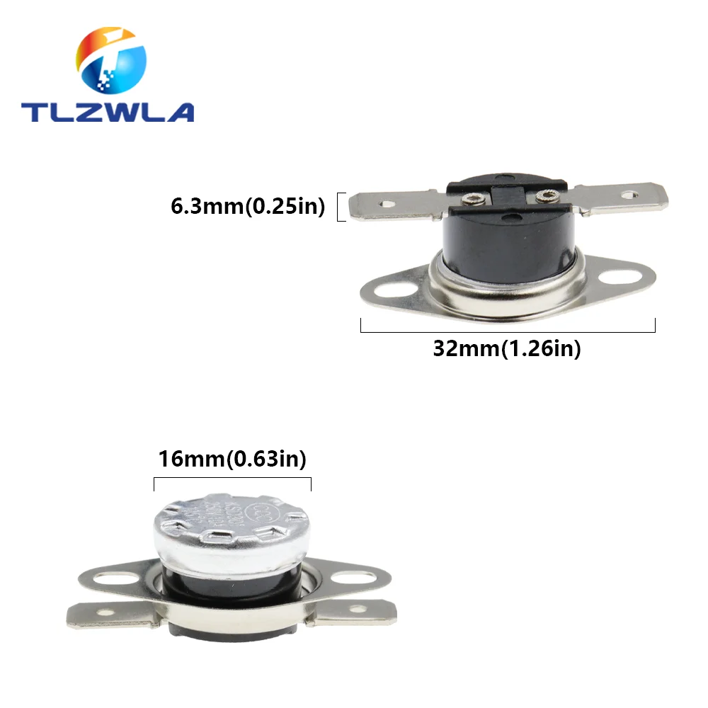 1PCS Normally Open KSD301 10A 250V 0-160 degree Normally Closed Bakelite KSD-301 Temperature Switch Thermostat Sensor 50 60 65