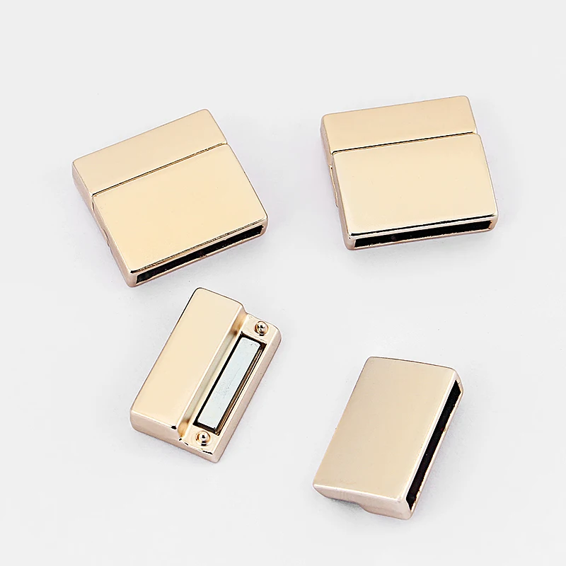 3Sets Alloy Flat Strong Magnetic Clasp Connectors Fitting 15/20/25/30mm Flat Leather Cord For DIY Bracelets Jewelry Making