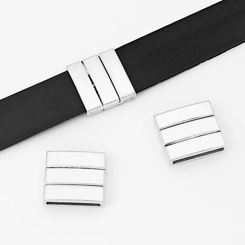 3Sets Alloy Flat Strong Magnetic Clasp Connectors Fitting 15/20/25/30mm Flat Leather Cord For DIY Bracelets Jewelry Making