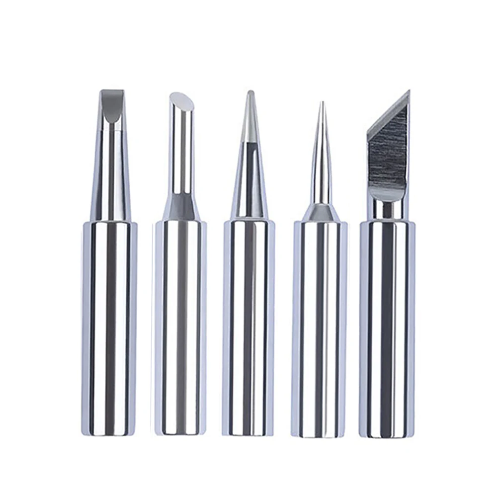 5pcs Solder Tips Soldering Solder Iron Tips Head Bit For 936/937/938/969 Soldering Station Soldering Tools For Welding Accessory
