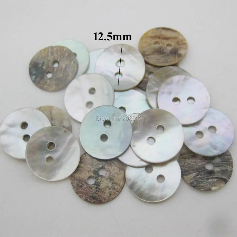 NBNNKG Nature Sea Shell Made Shirt Buttons 30Pcs Multisizes Sewing Garment Fit DIY Craft Ornament Seashell Botoes