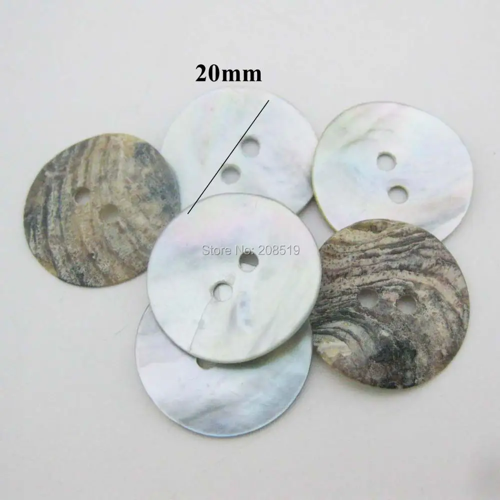 NBNNKG Nature Sea Shell Made Shirt Buttons 30Pcs Multisizes Sewing Garment Fit DIY Craft Ornament Seashell Botoes