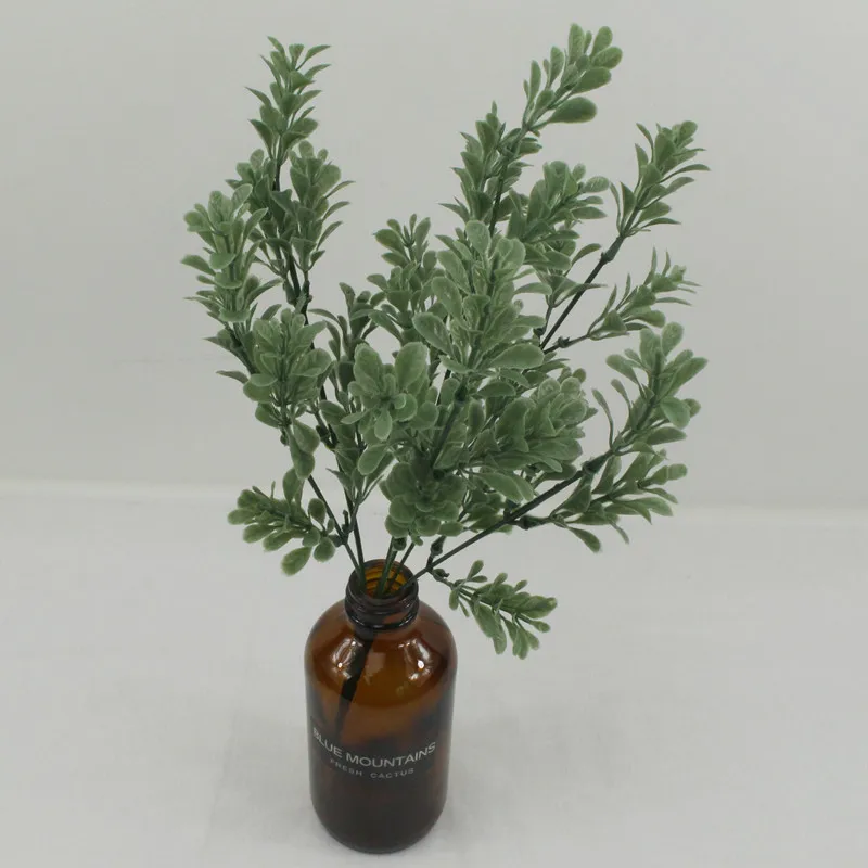 YO CHO Artificial Plastic Plants for Home Garden Decoration Fern Grass Wedding Wall Outdoor Decor Green Leaf Artificial Flowers