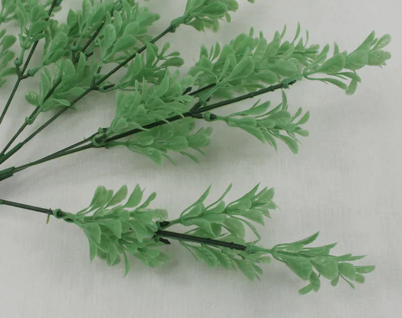 YO CHO Artificial Plastic Plants for Home Garden Decoration Fern Grass Wedding Wall Outdoor Decor Green Leaf Artificial Flowers
