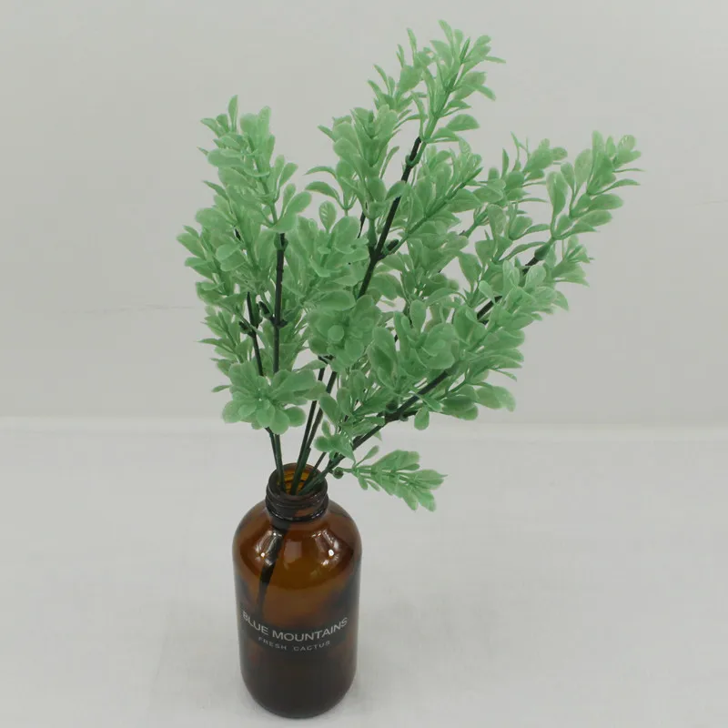 YO CHO Artificial Plastic Plants for Home Garden Decoration Fern Grass Wedding Wall Outdoor Decor Green Leaf Artificial Flowers