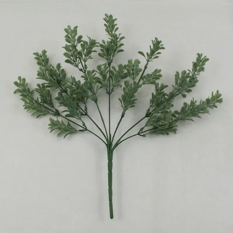 YO CHO Artificial Plastic Plants for Home Garden Decoration Fern Grass Wedding Wall Outdoor Decor Green Leaf Artificial Flowers