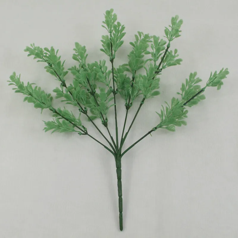 YO CHO Artificial Plastic Plants for Home Garden Decoration Fern Grass Wedding Wall Outdoor Decor Green Leaf Artificial Flowers