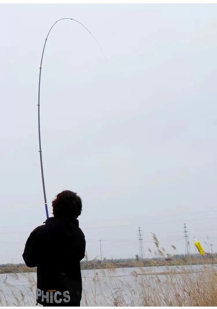 Carbon fiber 3.6M 4.5M 5.4M 6.3M Spinning Fishing Rod M Power Telescopic Rock Fishing Rod Carp Feeder Rod Surf Spinning Rod