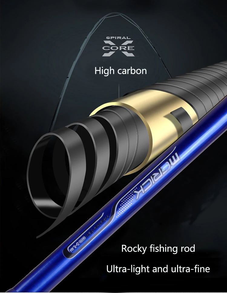 Carbon fiber 3.6M 4.5M 5.4M 6.3M Spinning Fishing Rod M Power Telescopic Rock Fishing Rod Carp Feeder Rod Surf Spinning Rod