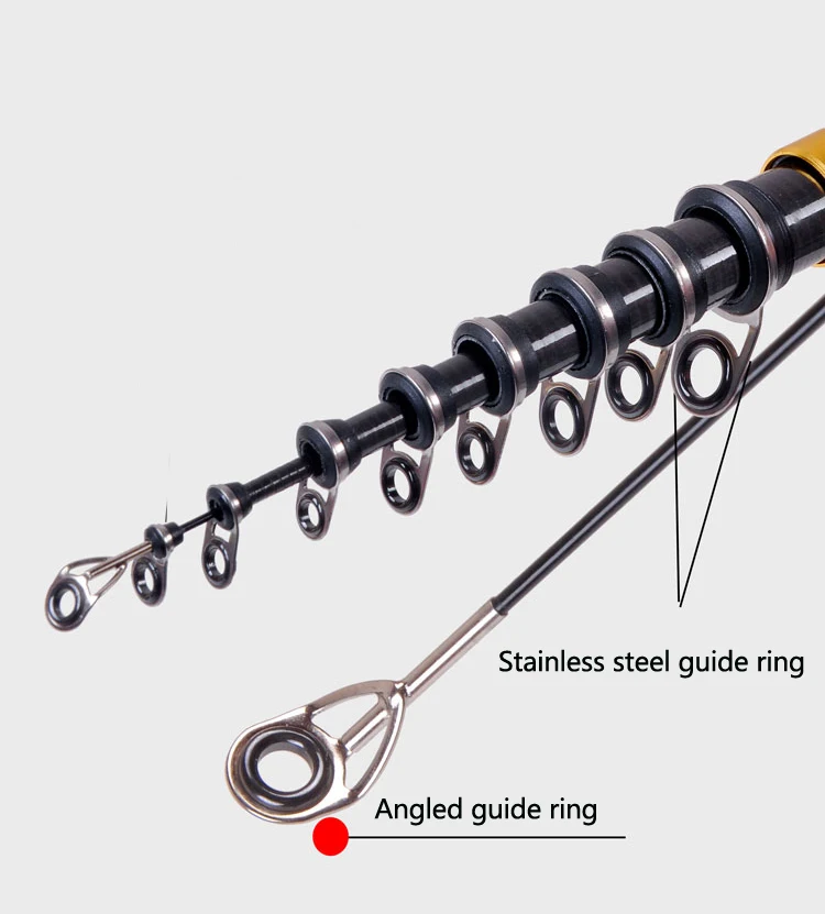 Carbon fiber 3.6M 4.5M 5.4M 6.3M Spinning Fishing Rod M Power Telescopic Rock Fishing Rod Carp Feeder Rod Surf Spinning Rod