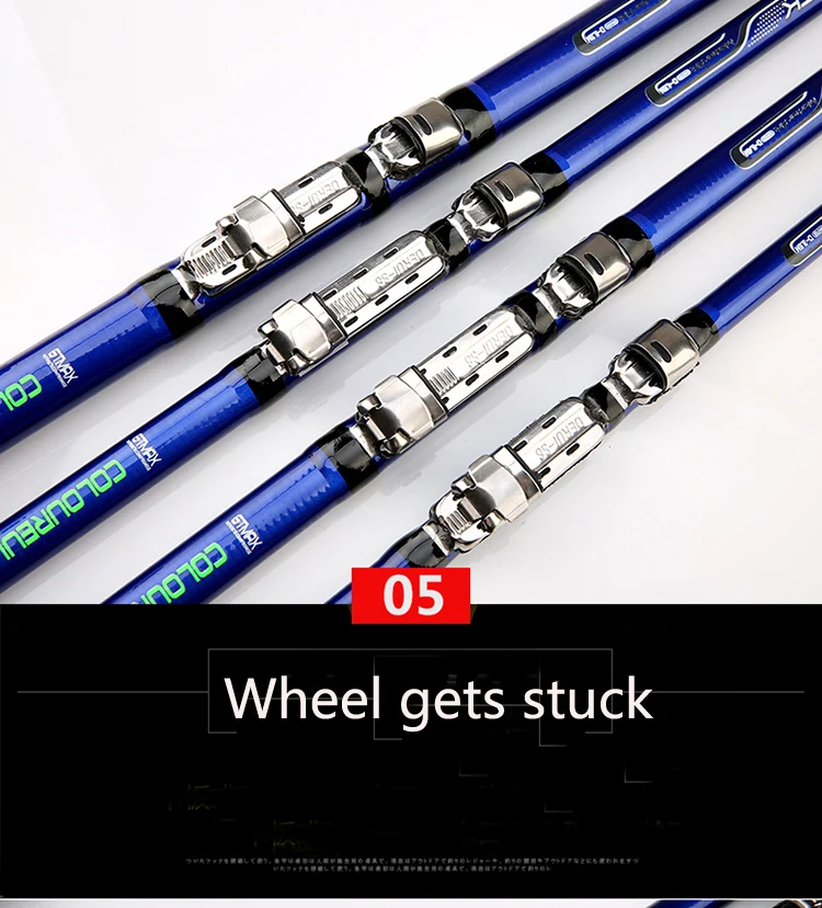 Carbon fiber 3.6M 4.5M 5.4M 6.3M Spinning Fishing Rod M Power Telescopic Rock Fishing Rod Carp Feeder Rod Surf Spinning Rod