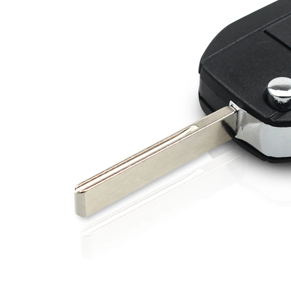 KEYYOU Modified Flip Folding Car Key Shell For Peugeot 307 107 207 407 Citroen C2 C3 Xsara Remote 2 Button Key Case HU83 Blade