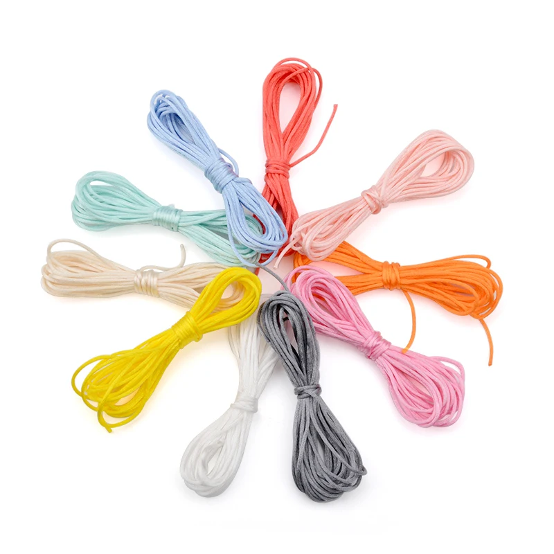 LOFCA Colorful Nylon Cord Baby Teether Pacifier Clip Accessories DIY For Teething Necklace Jewelry Pendant Making