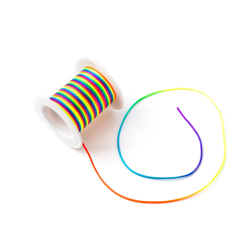 LOFCA Colorful Nylon Cord Baby Teether Pacifier Clip Accessories DIY For Teething Necklace Jewelry Pendant Making