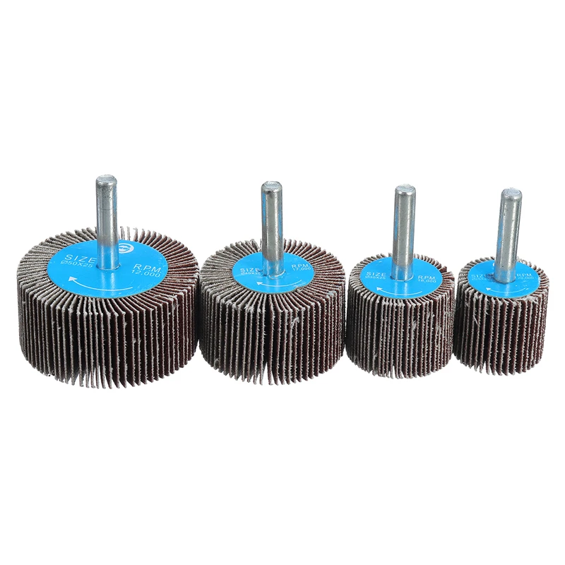 180 Grit 25/30/40/50mm Sanding Flap Wheel Polishing Grinding Accessories Tool Disc For Dremel Rotary Tool