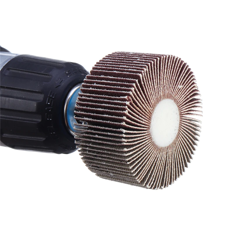 180 Grit 25/30/40/50mm Sanding Flap Wheel Polishing Grinding Accessories Tool Disc For Dremel Rotary Tool