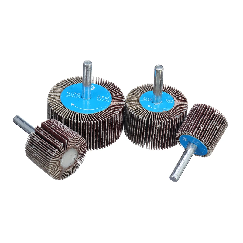 180 Grit 25/30/40/50mm Sanding Flap Wheel Polishing Grinding Accessories Tool Disc For Dremel Rotary Tool