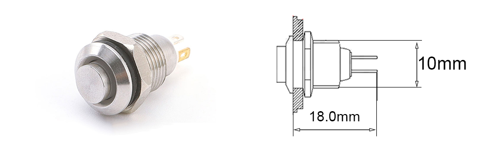 Electric Waterproof Power 12v Led Light Momentary Push Button Switch 8/10/12/16/19/22 Mm Pressure Switches 220v 24v 3v Keyboard