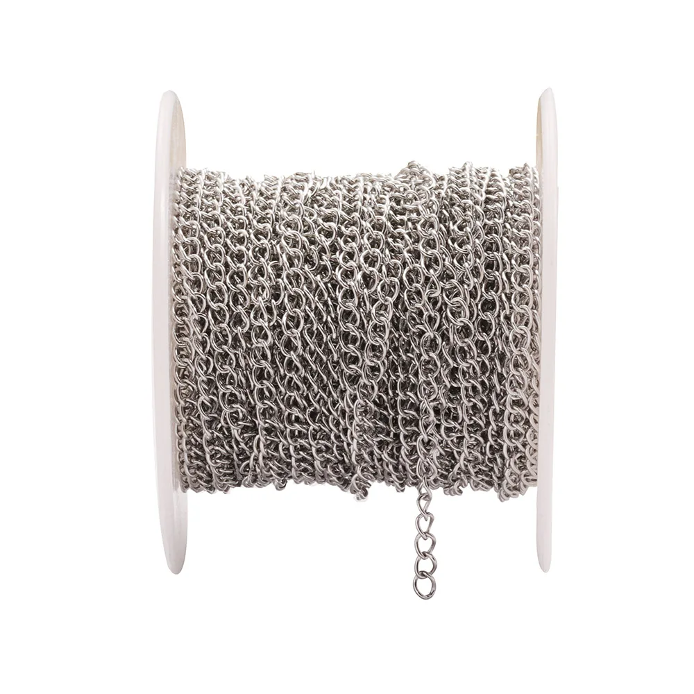 10meters/roll Stainless Steel Chains 2/3/5mm Gold Necklace Chains For Bracelet Extension Chain DIY Jewelry Components No Fade