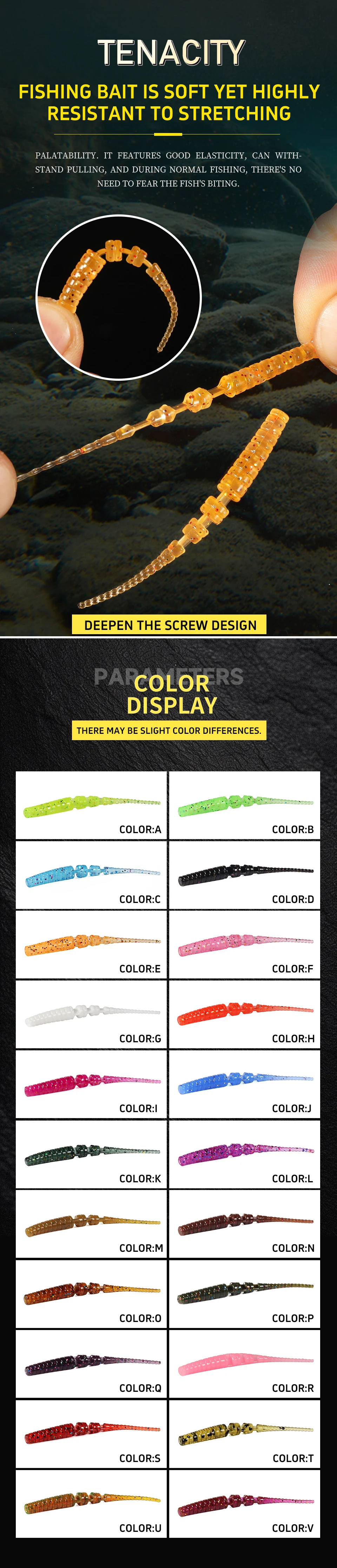 2018 Supercontinent Fishing Soft Worm Lures Ice Fishing Bait Soft Polaris Sinking Lure Pesca Cheap Fishing Tackle