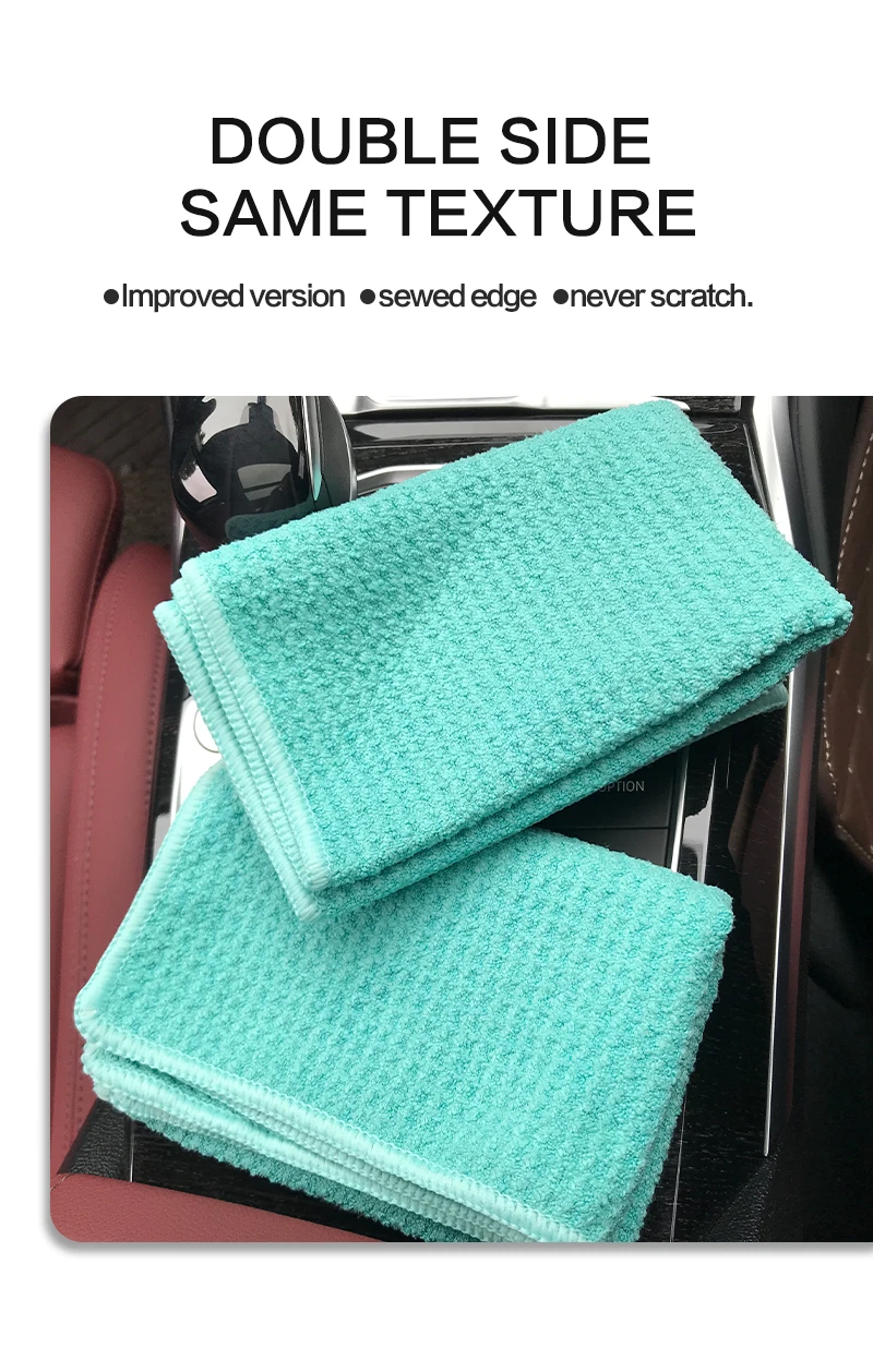Lucullan Magic Power Super Absorbancy Waffle Weave Cloth 30X40CM 380GSM Microfiber Towels For Glass Paint and Interior