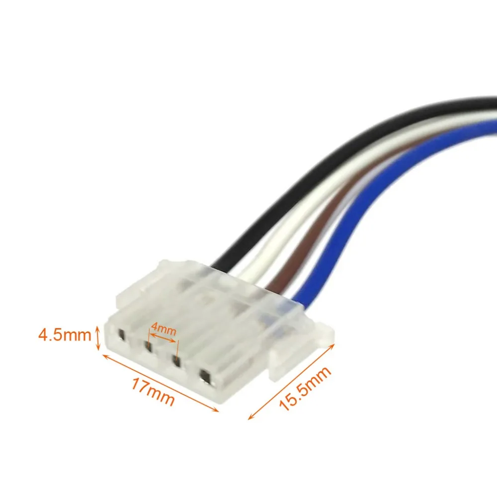 Motorcycle Horn Light Turn Signal High Low Beam Button Start Switch + Connecters 2/3/4pin Plugs for Electric Scooter ATV Moped