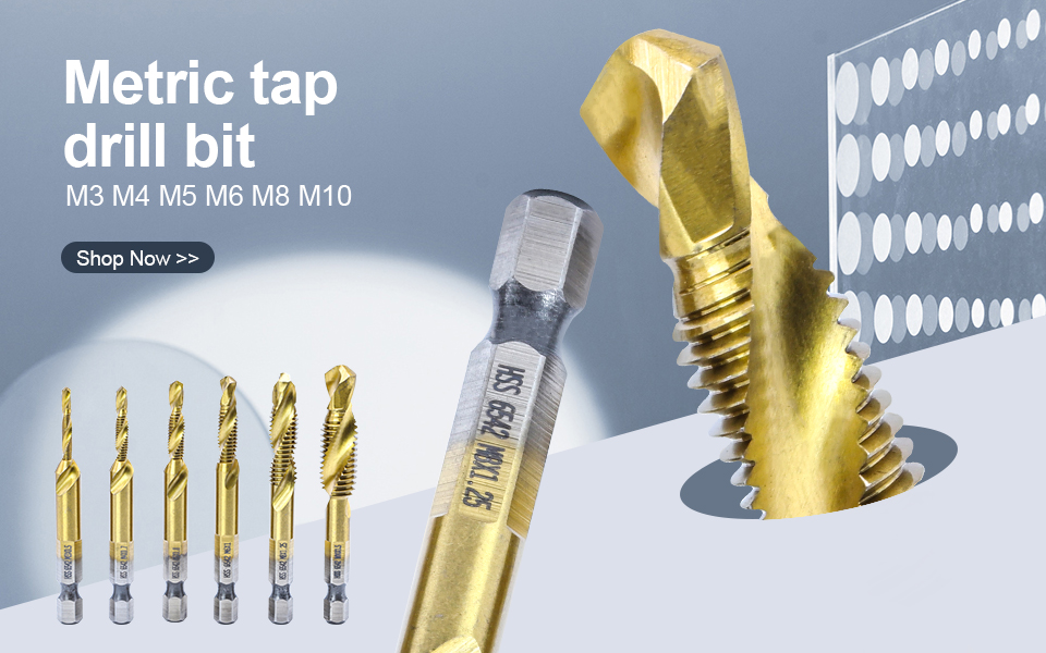 NINDEJIN 4/5/6pcs Damaged Screw Extractor Drill Bit Extractor Drill Set Broken Speed Out Bolt Extractor Bolt Stud Remover Tool
