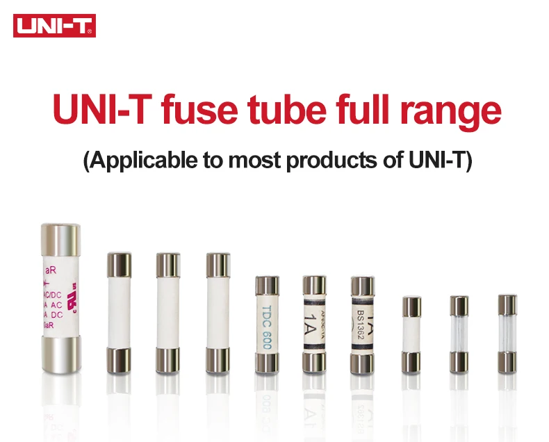 2pcs/lot UNI-T Cartridge Fuse Fast Fuse For Uni-t Multimeter UT139 UT890C+ UT890D UT39 UT105 UT171 UT61 Series