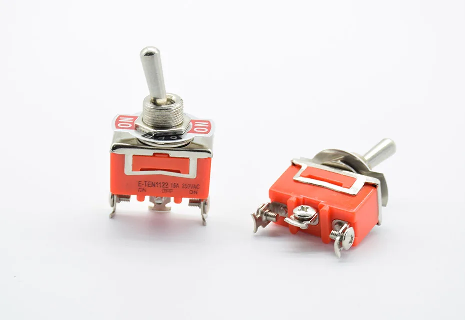 Stainless Steel Waterproof Toggle Swith 12V Heavy Duty Toggle Flick Switch ON OFF ON Car Metal SPDT SPST P0.05 15A 250V Terminal