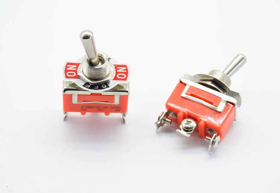 Stainless Steel Waterproof Toggle Swith 12V Heavy Duty Toggle Flick Switch ON OFF ON Car Metal SPDT SPST P0.05 15A 250V Terminal