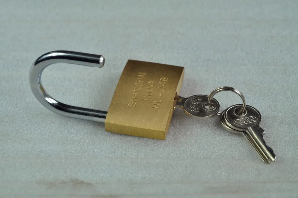5 pcs 20/30/40/50mm padlocks open by same keys Copper locks padlock for wood door key alike lock Free shipping
