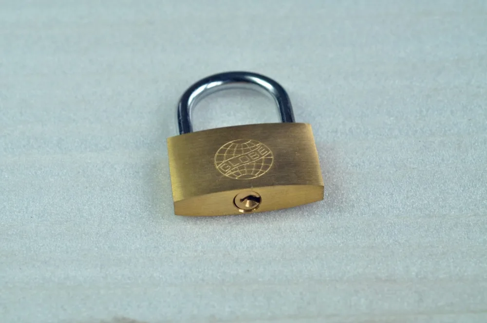 5 pcs 20/30/40/50mm padlocks open by same keys Copper locks padlock for wood door key alike lock Free shipping