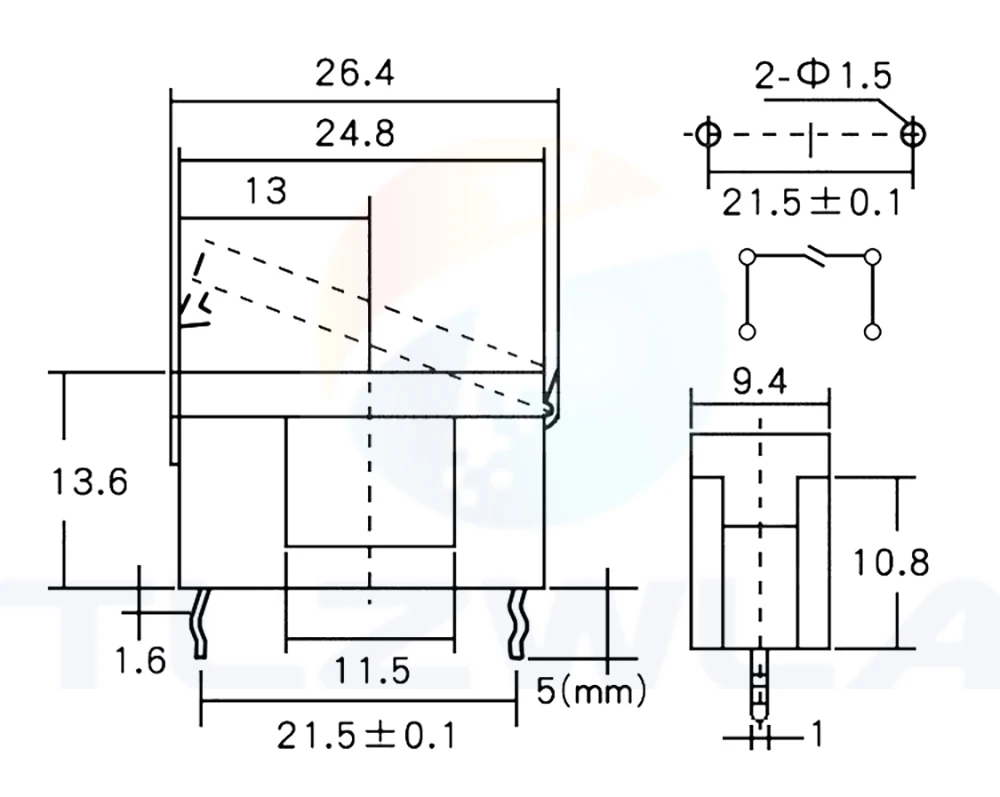 10PCS BLX-A 5*20MM BLACK GLASS FUSE HOLDER 5*20 Insurance Tube Socket Fuseholder for 5X20MM 5X20 Fuse PCB BOARD
