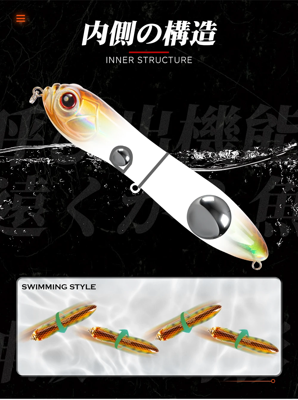 HuntHouse Crazy Surface Tractor Topwater Pencil Fishing Lure 110mm 130mm Big Rattle Ball Loud Sound Stickbait Hard Bait LW127