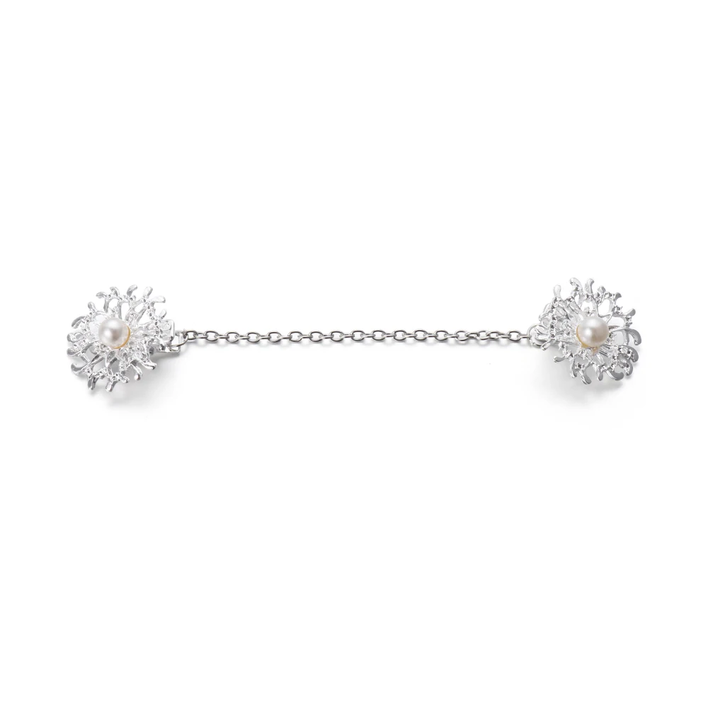 Retro Sweater Shawl Clasps Duck Mouth Clothing Pins Antique Flower Style Rhinestone Decoration Cardigans Connection Buckle Shirt