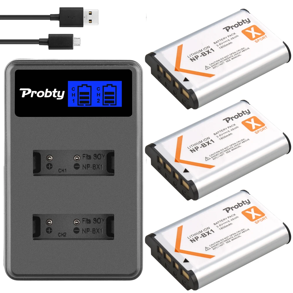 For SONY NP-BX1 Npbx1 Np Bx1 Battery For Sony FDR-X3000R ZV-1 RX100 M7 M6 AS300 HX400 HX60 WX350 AS300V HDR-AS300R FDR-X3000