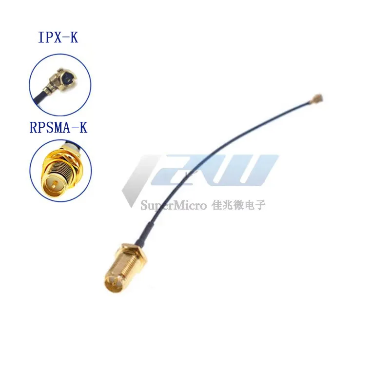 5 Pcs/Lot IPX to SMA, SMA Connector Cable Female to UFL/ u.FL/ IPX/IPX,RF Coax Adapter Assembly Pigtail Cable 1.13MM RP-SMA-KY