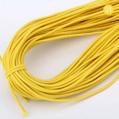2mm Colorful High-Quality Round Elastic Band Round Elastic Rope Rubber Band Elastic Line DIY Sewing Accessories 5meters