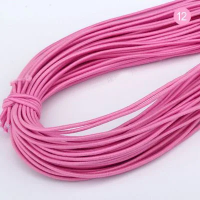 2mm Colorful High-Quality Round Elastic Band Round Elastic Rope Rubber Band Elastic Line DIY Sewing Accessories 5meters